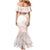 Aloha Lei Onaona Mermaid Dress Red Hawaiian Tribal Pattern