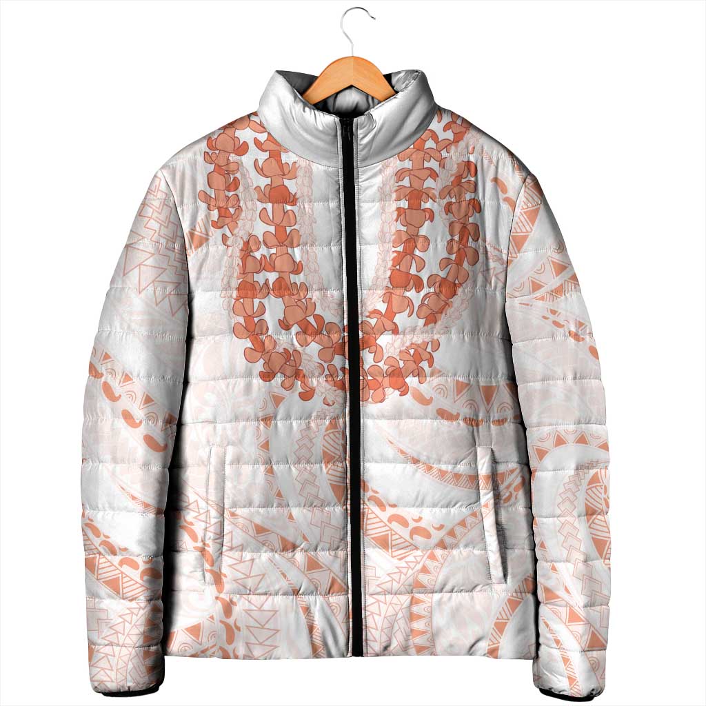 Aloha Lei Onaona Padded Jacket Red Hawaiian Tribal Pattern - Polynesian Pride