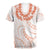 Aloha Lei Onaona Rugby Jersey Red Hawaiian Tribal Pattern