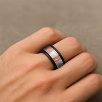 Aloha Lei Onaona Spinner Ring Red Hawaiian Tribal Pattern - Polynesian Pride