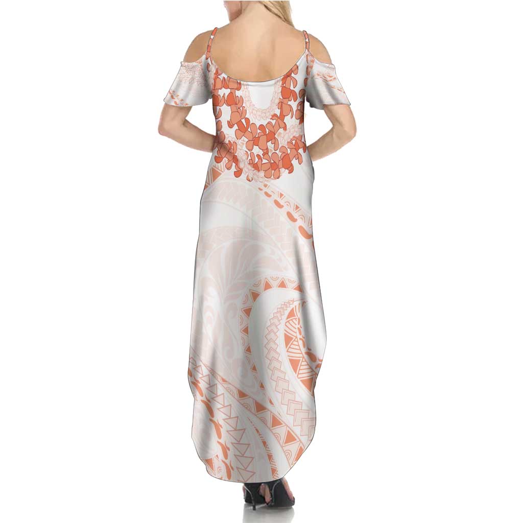 Aloha Lei Onaona Summer Maxi Dress Red Hawaiian Tribal Pattern