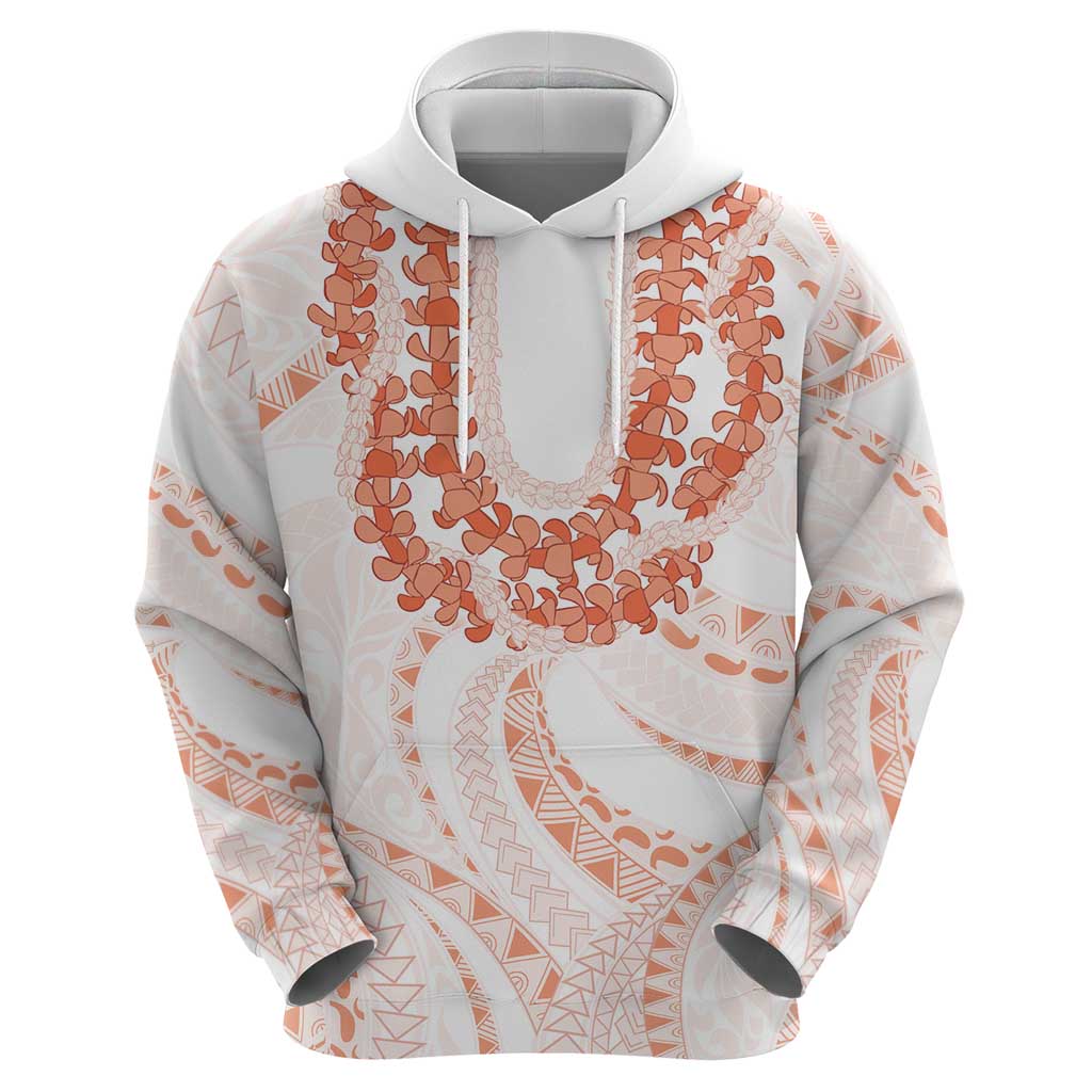 Aloha Lei Onaona Zip Hoodie Red Hawaiian Tribal Pattern