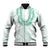 Aloha Lei Onaona Baseball Jacket Sage Green Hawaiian Tribal Pattern