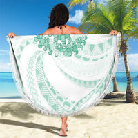 Aloha Lei Onaona Beach Blanket Sage Green Hawaiian Tribal Pattern