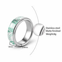 Aloha Lei Onaona Classic Ring Sage Green Hawaiian Tribal Pattern - Polynesian Pride