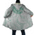 Aloha Lei Onaona Cloak Sage Green Hawaiian Tribal Pattern - Polynesian Pride