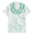 Aloha Lei Onaona Family Matching Short Sleeve Bodycon Dress and Hawaiian Shirt Sage Green Hawaiian Tribal Pattern