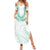 Aloha Lei Onaona Family Matching Summer Maxi Dress and Hawaiian Shirt Sage Green Hawaiian Tribal Pattern
