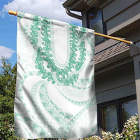 Aloha Lei Onaona Garden Flag Sage Green Hawaiian Tribal Pattern