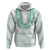 Aloha Lei Onaona Hoodie Sage Green Hawaiian Tribal Pattern