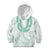 Aloha Lei Onaona Kid Hoodie Sage Green Hawaiian Tribal Pattern