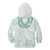 Aloha Lei Onaona Kid Hoodie Sage Green Hawaiian Tribal Pattern