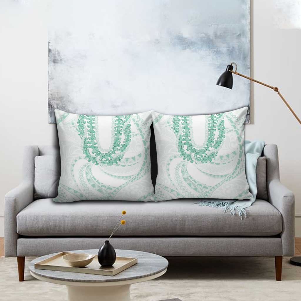 Aloha Lei Onaona Pillow Cover Sage Green Hawaiian Tribal Pattern - Polynesian Pride