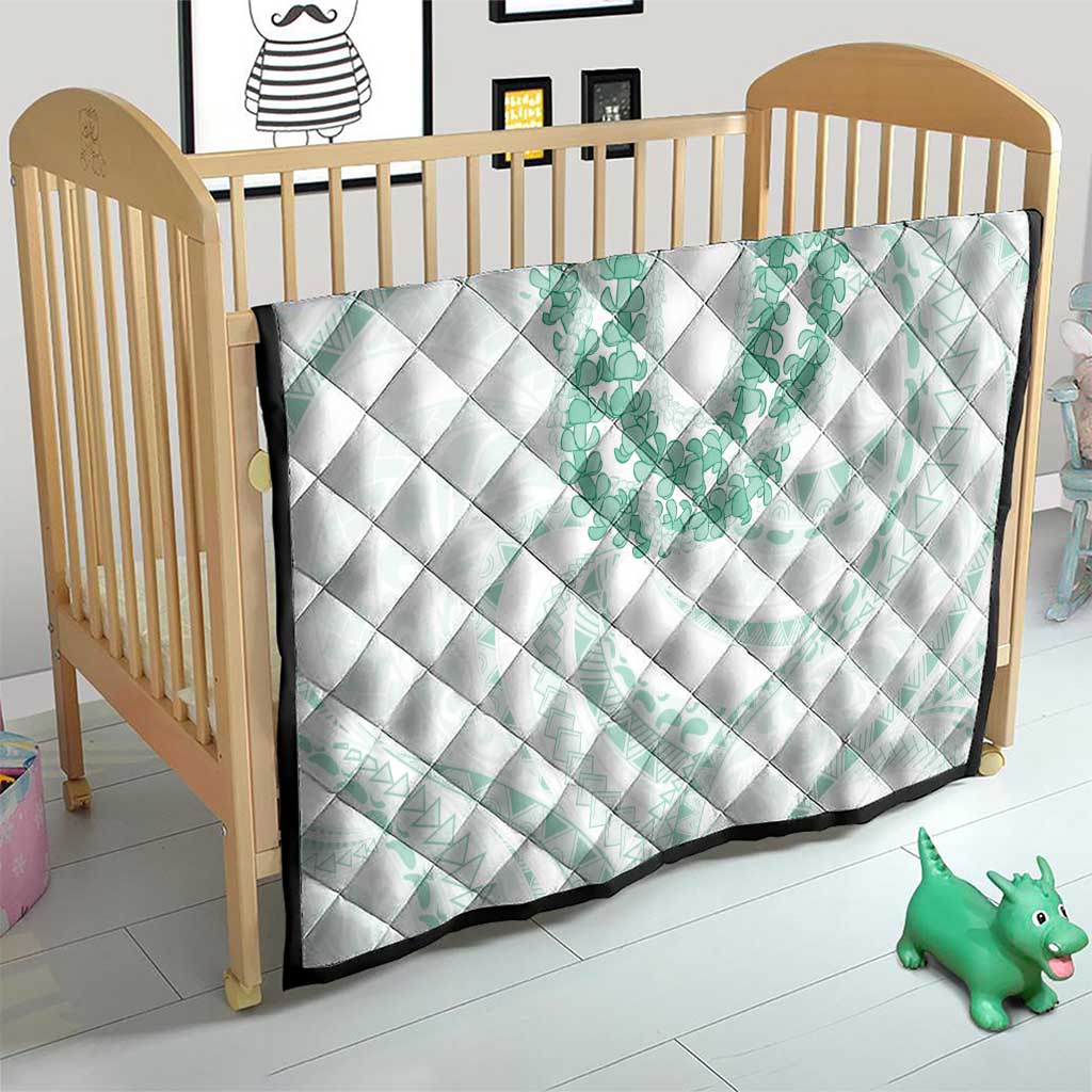 Aloha Lei Onaona Quilt Sage Green Hawaiian Tribal Pattern