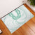 Aloha Lei Onaona Rubber Doormat Sage Green Hawaiian Tribal Pattern