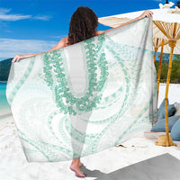Aloha Lei Onaona Sarong Sage Green Hawaiian Tribal Pattern LT9 One Size 44 x 66 inches Green - Polynesian Pride