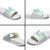 Aloha Lei Onaona Slide Sandals Sage Green Hawaiian Tribal Pattern - Polynesian Pride