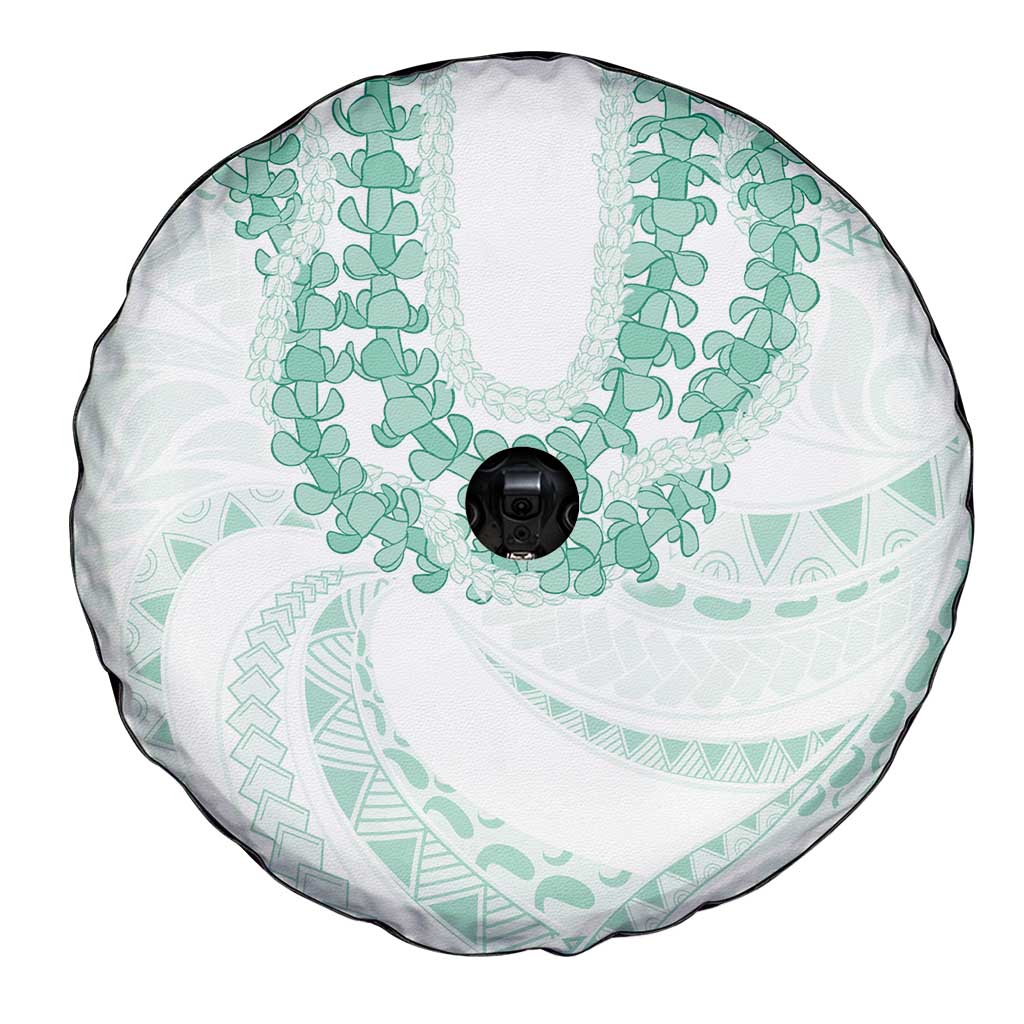 Aloha Lei Onaona Spare Tire Cover Sage Green Hawaiian Tribal Pattern