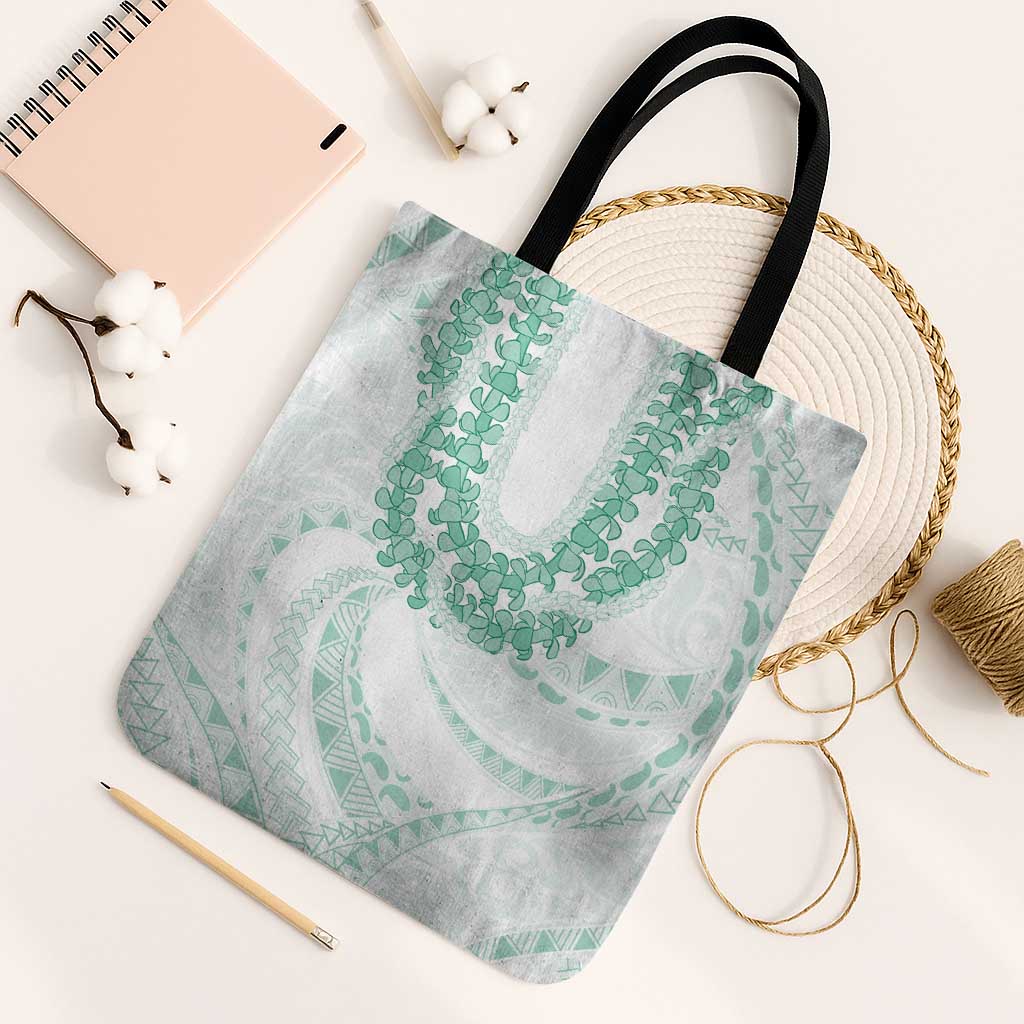 Aloha Lei Onaona Tote Bag Sage Green Hawaiian Tribal Pattern - Polynesian Pride
