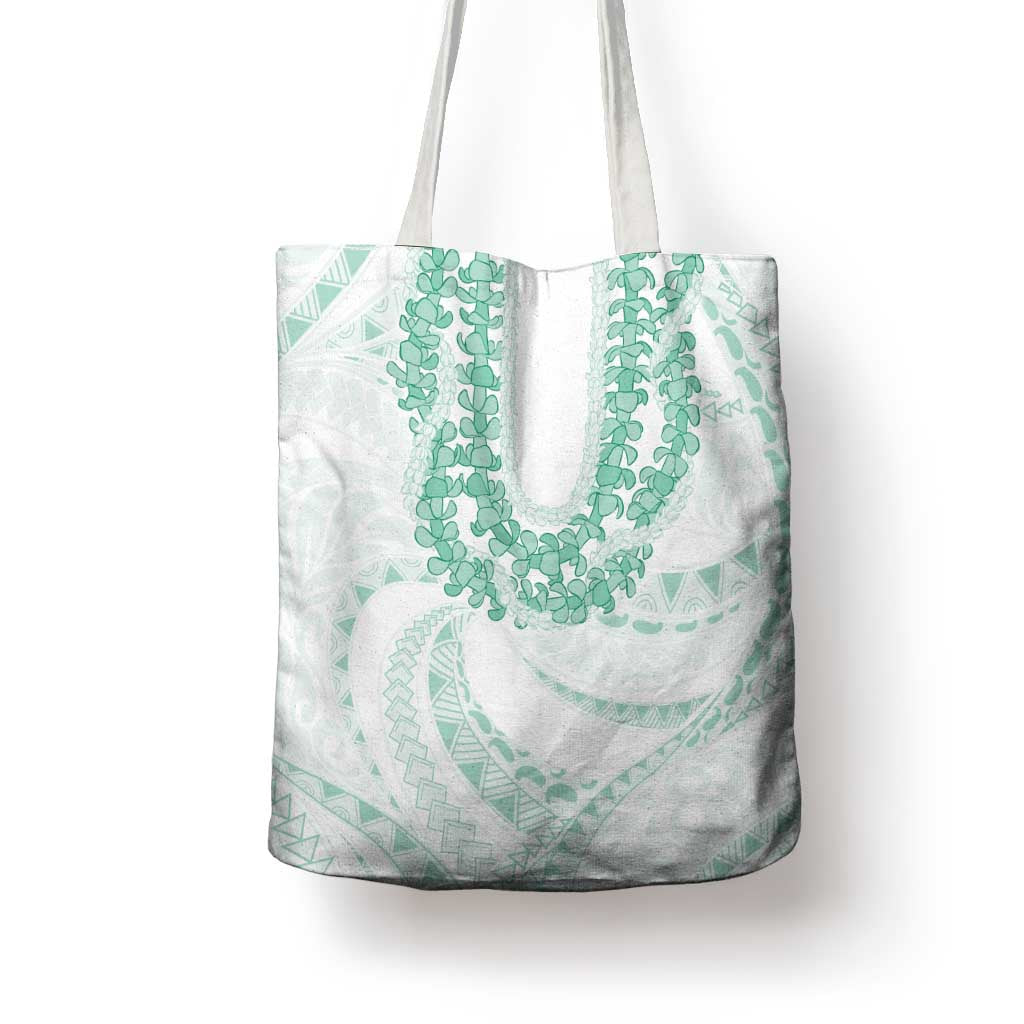 Aloha Lei Onaona Tote Bag Sage Green Hawaiian Tribal Pattern - Polynesian Pride
