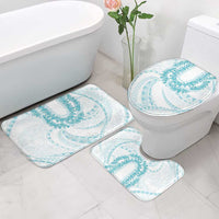 Aloha Lei Onaona Bathroom Set Teal Hawaiian Tribal Pattern - Polynesian Pride