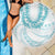 Aloha Lei Onaona Beach Blanket Teal Hawaiian Tribal Pattern