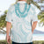 Aloha Lei Onaona Hawaiian Shirt Teal Hawaiian Tribal Pattern