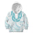 Aloha Lei Onaona Kid Hoodie Teal Hawaiian Tribal Pattern