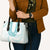Aloha Lei Onaona Leather Bag Teal Hawaiian Tribal Pattern - Polynesian Pride