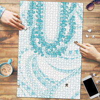 Aloha Lei Onaona Puzzle Teal Hawaiian Tribal Pattern - Polynesian Pride