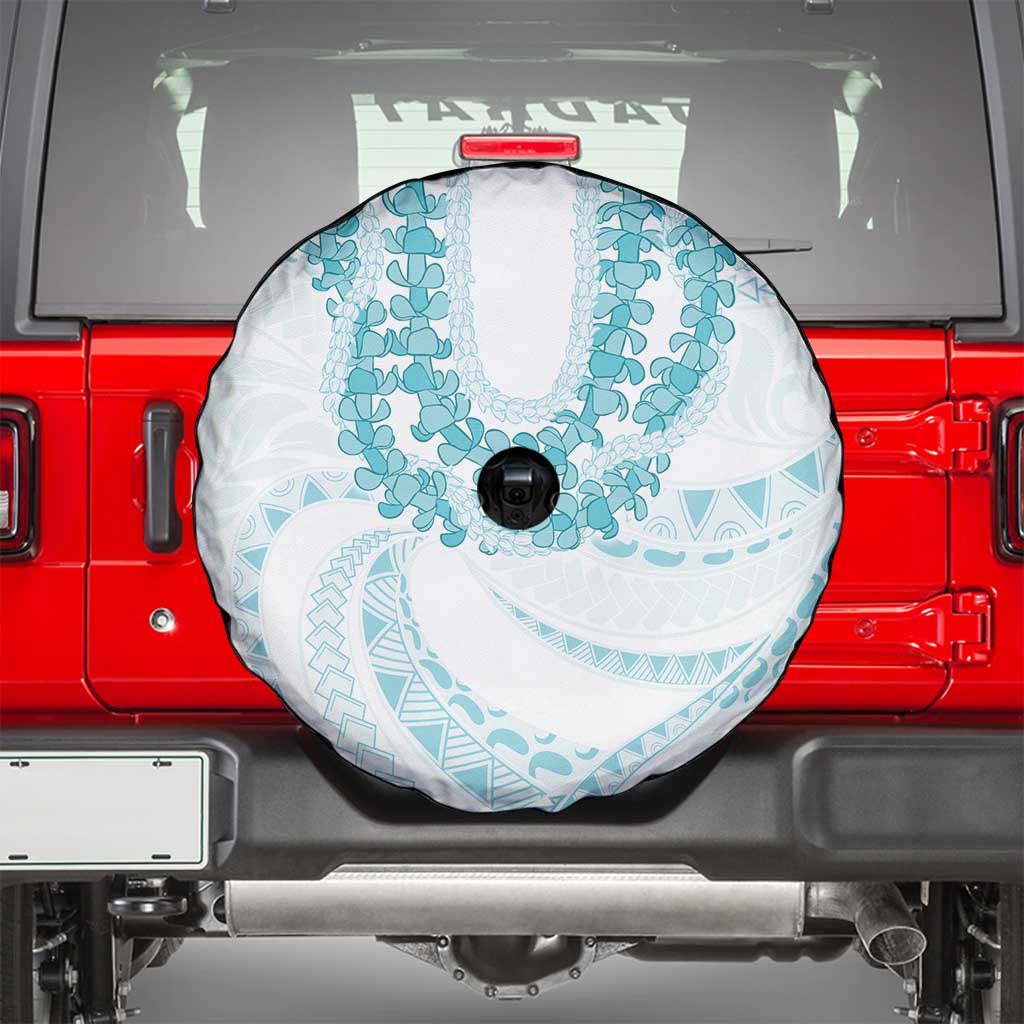 Aloha Lei Onaona Spare Tire Cover Teal Hawaiian Tribal Pattern