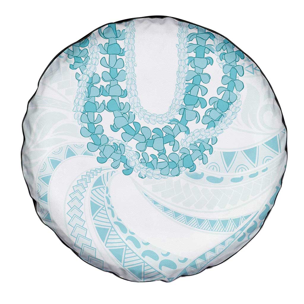 Aloha Lei Onaona Spare Tire Cover Teal Hawaiian Tribal Pattern