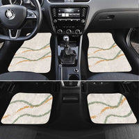 Aloha Lei Mikioi Car Mats Beige Polynesian Tribal Tatau Pattern