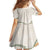 Aloha Lei Mikioi Family Matching Off Shoulder Maxi Dress and Hawaiian Shirt Beige Polynesian Tribal Tatau Pattern