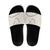 Aloha Lei Mikioi Slide Sandals Beige Polynesian Tribal Tatau Pattern - Polynesian Pride