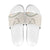 Aloha Lei Mikioi Slide Sandals Beige Polynesian Tribal Tatau Pattern - Polynesian Pride
