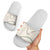 Aloha Lei Mikioi Slide Sandals Beige Polynesian Tribal Tatau Pattern - Polynesian Pride
