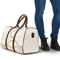 Aloha Lei Mikioi Travel Bag Beige Polynesian Tribal Tatau Pattern - Polynesian Pride