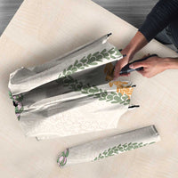 Aloha Lei Mikioi Umbrella Beige Polynesian Tribal Tatau Pattern - Polynesian Pride