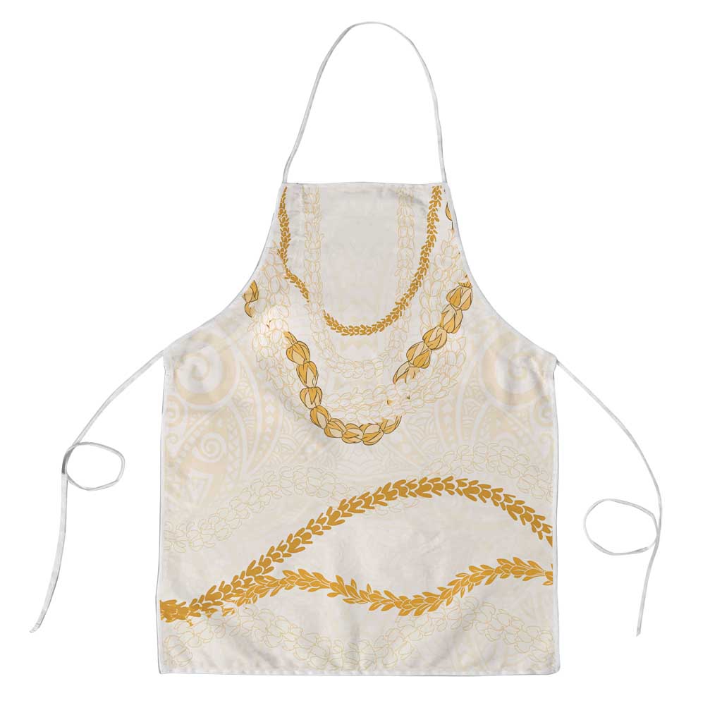 Aloha Lei Mikioi Apron Gold Polynesian Tribal Tatau Pattern - Polynesian Pride