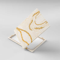 Aloha Lei Mikioi Canvas Wall Art Gold Polynesian Tribal Tatau Pattern