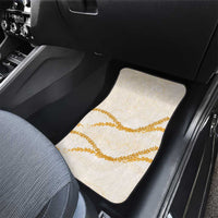 Aloha Lei Mikioi Car Mats Gold Polynesian Tribal Tatau Pattern