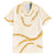 Aloha Lei Mikioi Family Matching Off Shoulder Maxi Dress and Hawaiian Shirt Gold Polynesian Tribal Tatau Pattern