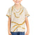 Aloha Lei Mikioi Family Matching Off Shoulder Maxi Dress and Hawaiian Shirt Gold Polynesian Tribal Tatau Pattern
