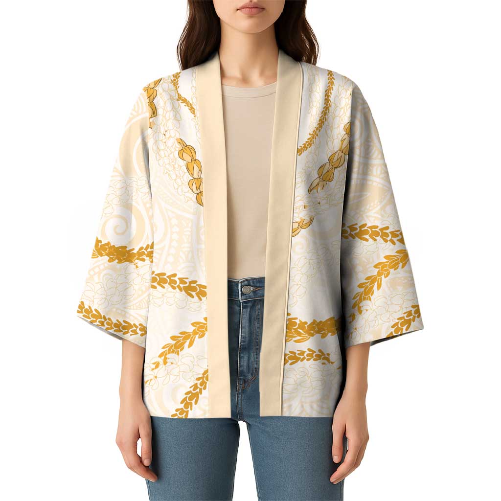 Aloha Lei Mikioi Kimono Gold Polynesian Tribal Tatau Pattern - Polynesian Pride