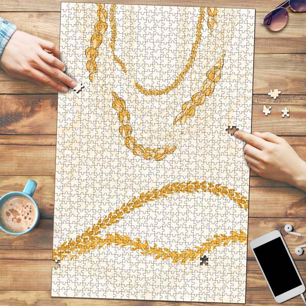 Aloha Lei Mikioi Puzzle Gold Polynesian Tribal Tatau Pattern - Polynesian Pride