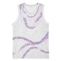 Aloha Lei Mikioi Basketball Jersey Purple Polynesian Tribal Tatau Pattern - Polynesian Pride