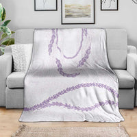 Aloha Lei Mikioi Blanket Purple Polynesian Tribal Tatau Pattern