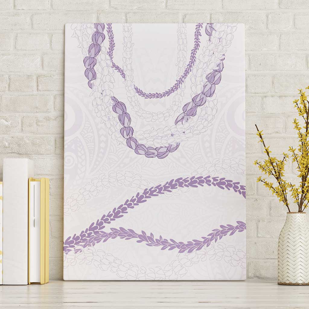 Aloha Lei Mikioi Canvas Wall Art Purple Polynesian Tribal Tatau Pattern