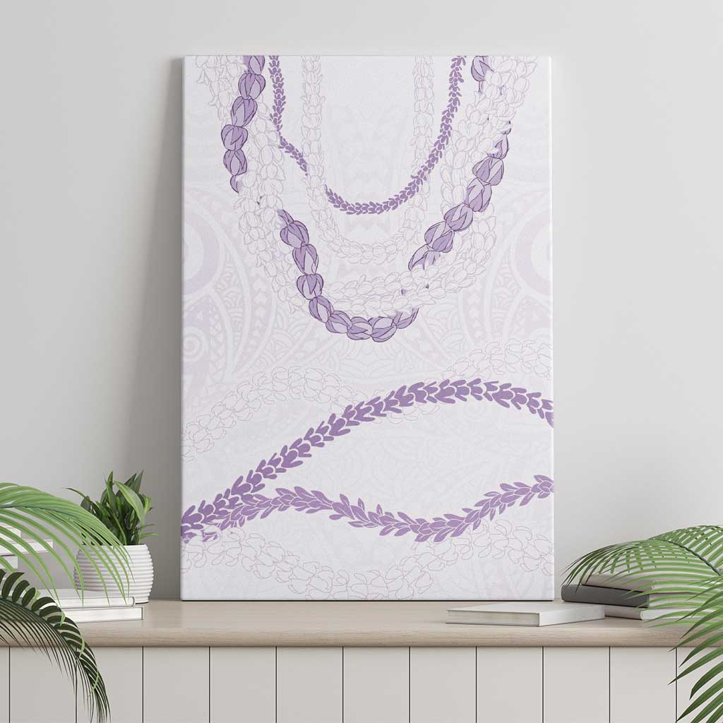 Aloha Lei Mikioi Canvas Wall Art Purple Polynesian Tribal Tatau Pattern